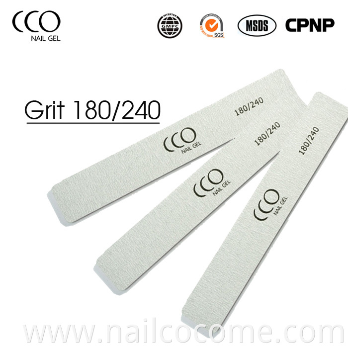 CCO High Quality Manicure Nail Files 100/100 Private Label Durable Nail Tools for Salons